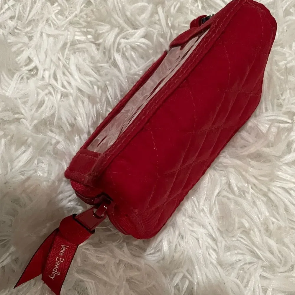 Vera Bradley Quilted Scarlet Keyring Wallet - Picture 8 of 8